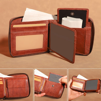 Men's Wallet – Genuine Leather, RFID Blocking, Large Capacity – detail view 7