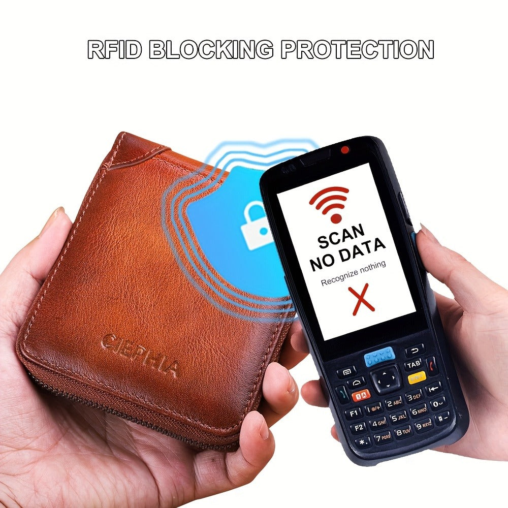 Men's Wallet – Genuine Leather, RFID Blocking, Large Capacity – detail view 8