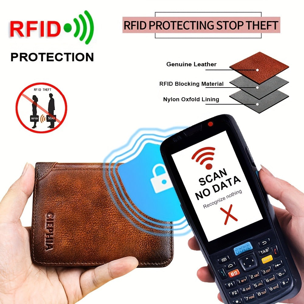 Men's Wallet – Genuine Leather, RFID Blocking – detail view 14