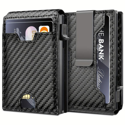 Men's Wallet – Genuine Leather, RFID Blocking – front view