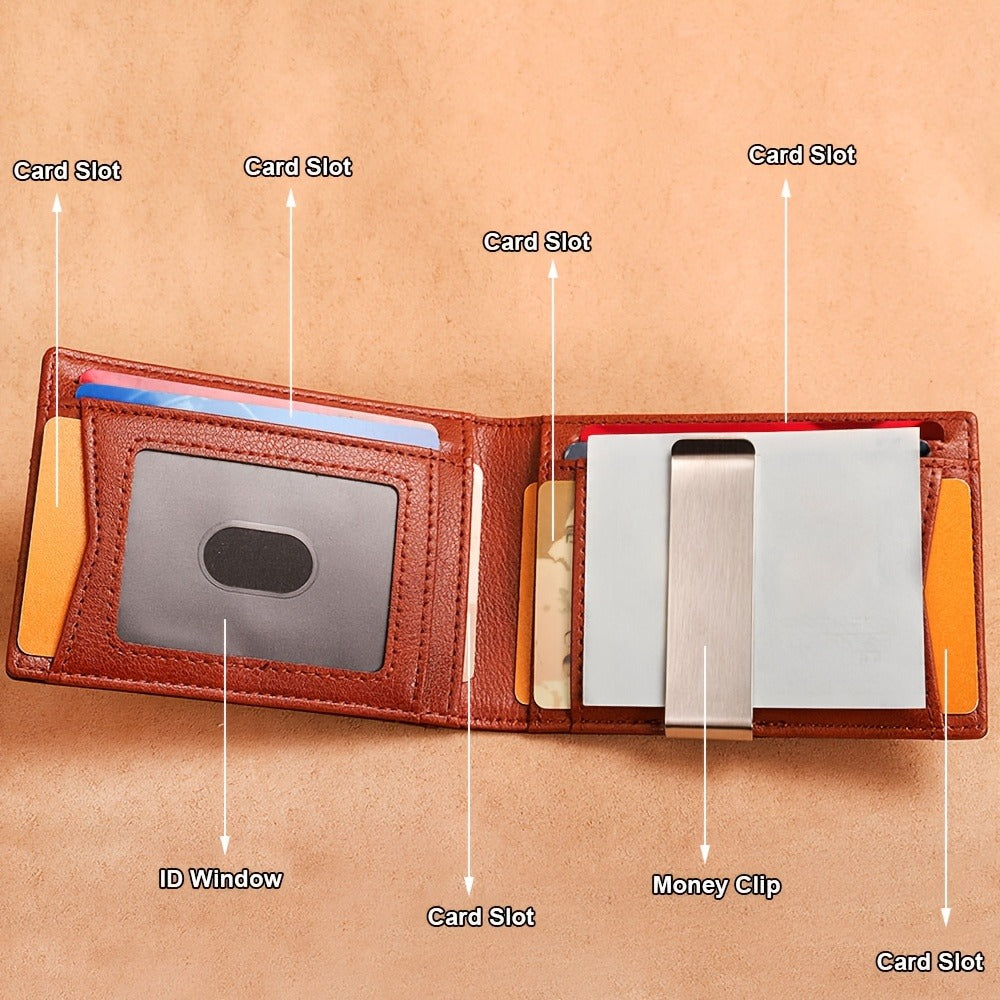 Men's Wallet – Genuine Leather, RFID Blocking, for Everyday Use – alternate view