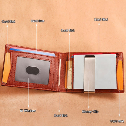Men's Wallet – Genuine Leather, RFID Blocking, for Everyday Use – alternate view