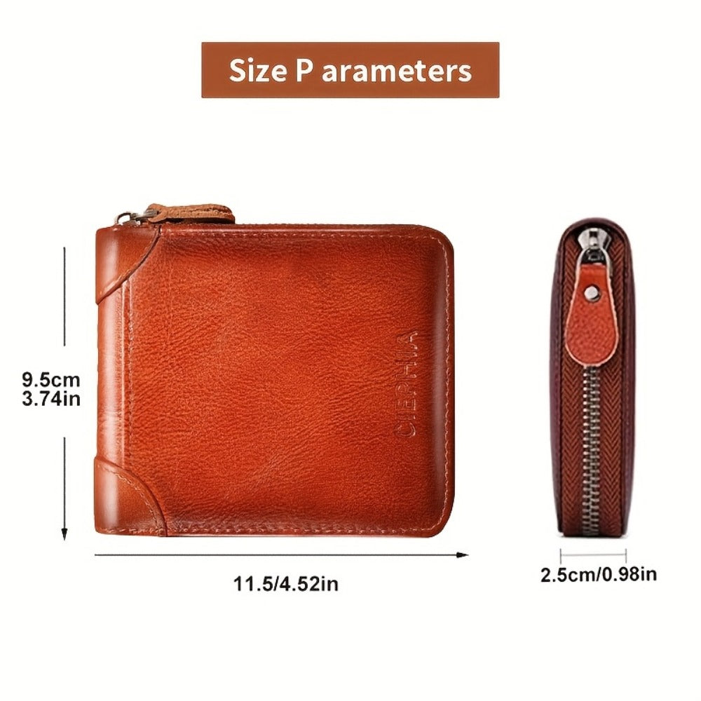 Men's Wallet – Genuine Leather, RFID Blocking – detail view 4