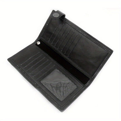 Men's Wallet – Gothic Skull Cross Embossed Leather – detail view 4