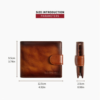 Men's Wallet – Large Capacity, Slot Leather Genuine Cowhide Large – detail view 13