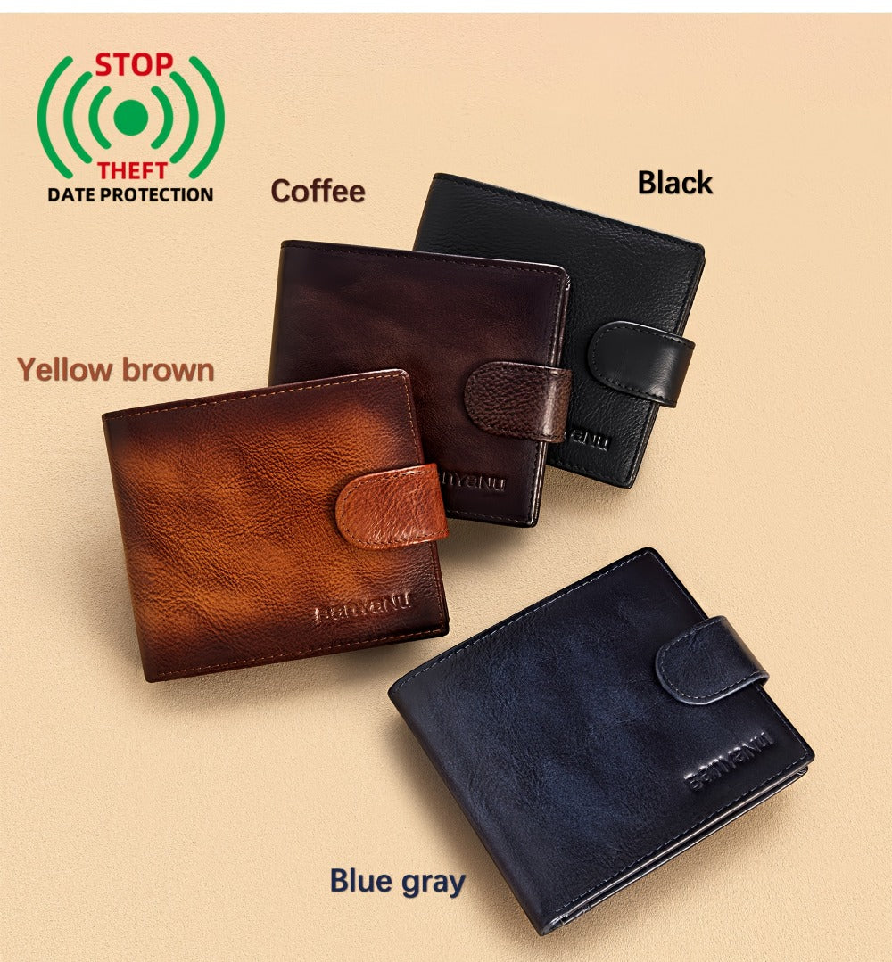 Men's Wallet – Large Capacity, Slot Leather Genuine Cowhide Large – detail view 16