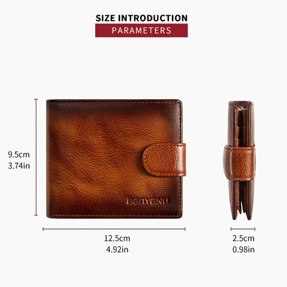 Men's Wallet – Large Capacity, Slot Leather Genuine Cowhide Large – detail view 4
