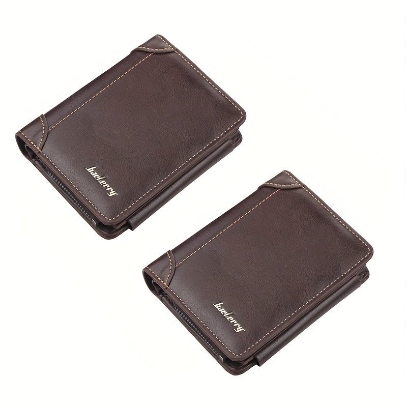 Men's Wallet – Polyester, Vintage Trifold Buckle Unisex Card – detail view 23