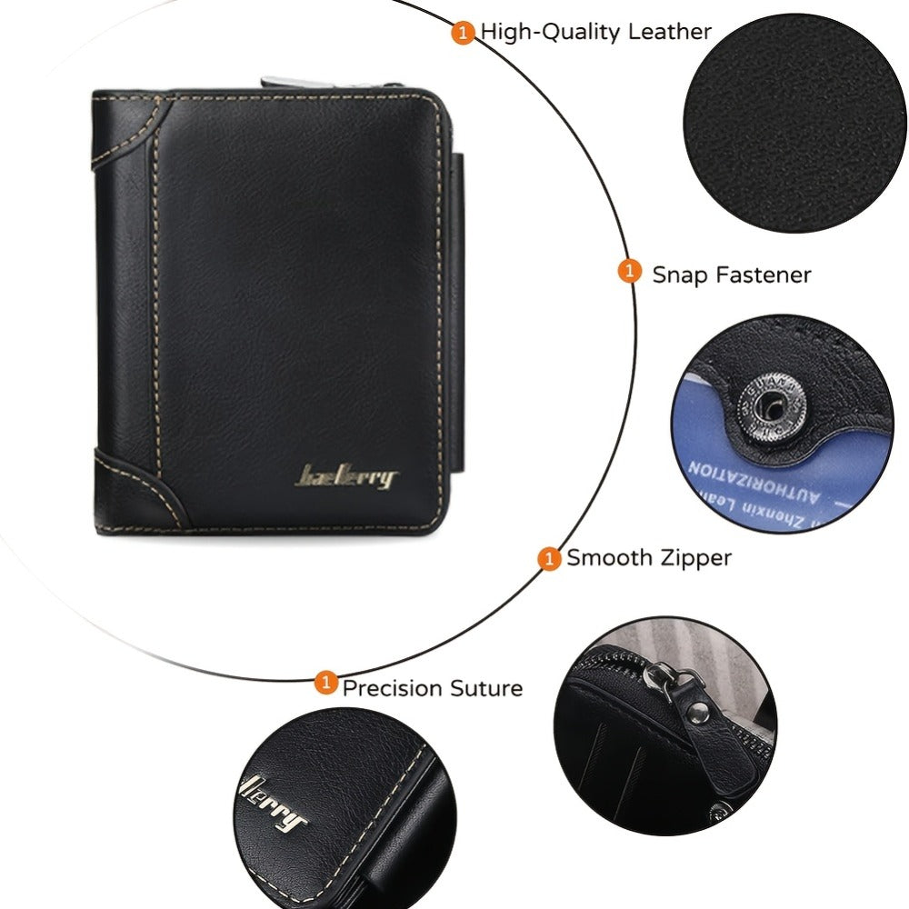 Men's Wallet – Polyester, Vintage Trifold Buckle Unisex Card – detail view 9