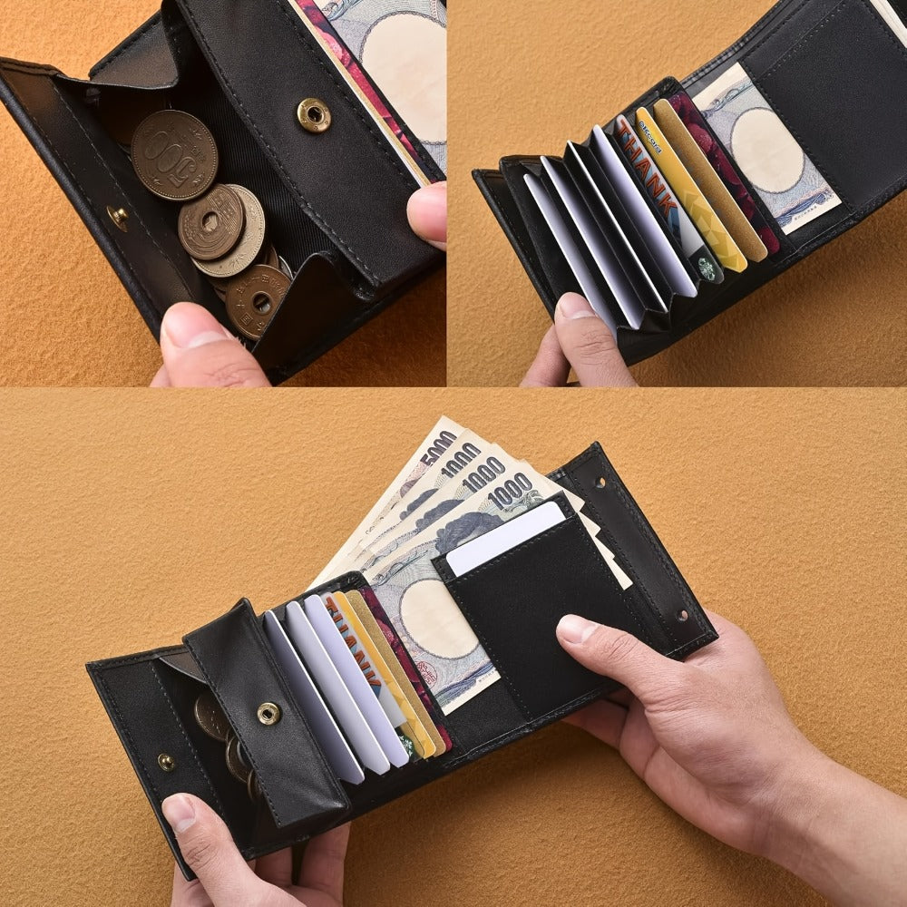 Men's Wallet – Polyester, Vintage Trifold Buckle Unisex Card – detail view 13