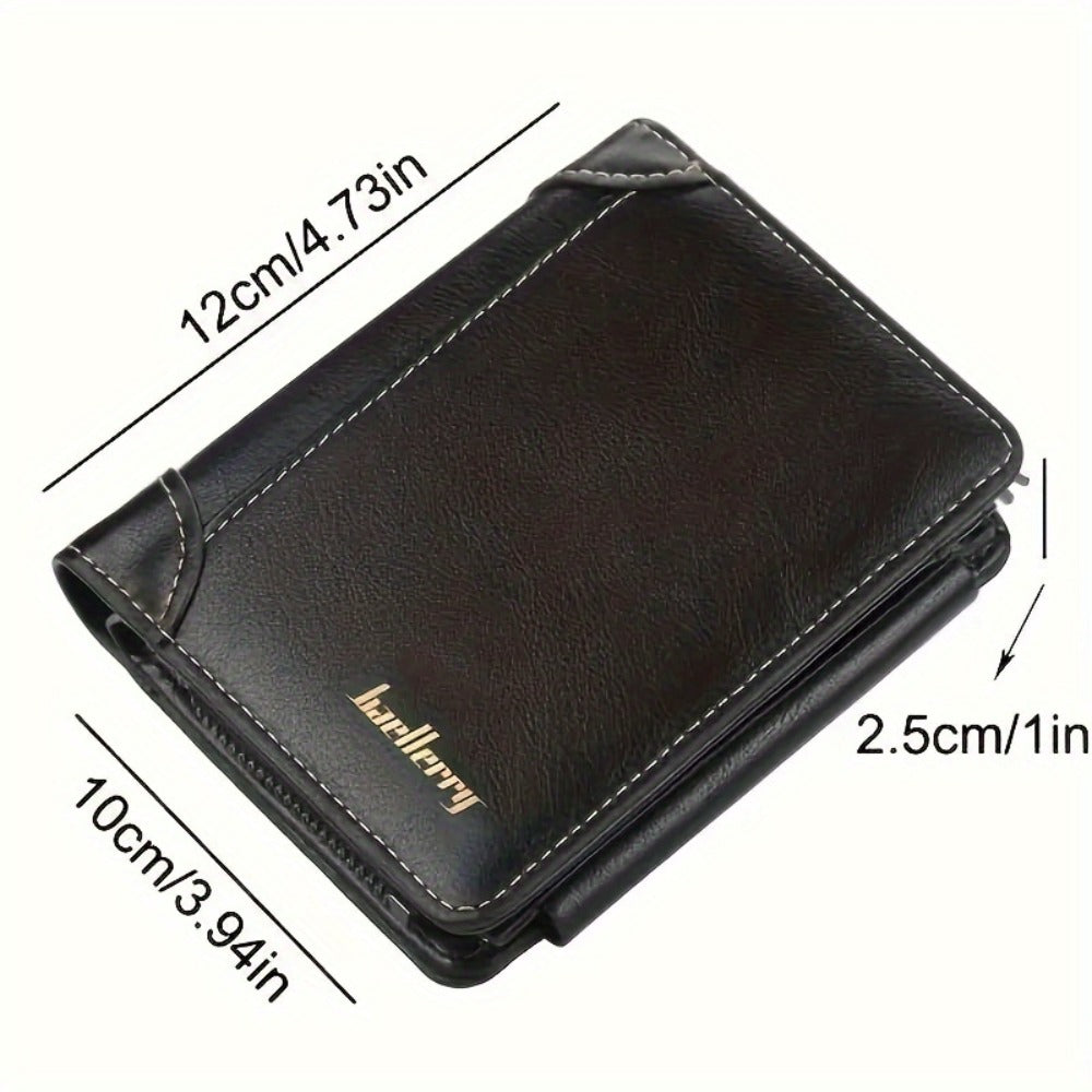 Men's Wallet – Polyester, Vintage Trifold Buckle Unisex Card – detail view 3