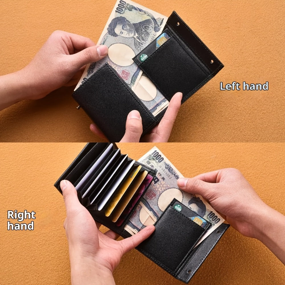 Men's Wallet – Polyester, Vintage Trifold Buckle Unisex Card – detail view 5