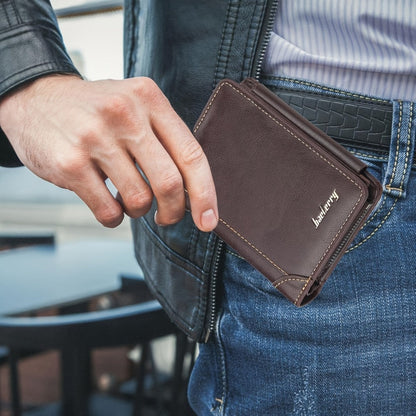 Men's Wallet – Polyester, Vintage Trifold Buckle Unisex Card – detail view 6