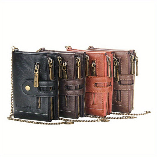 Men's Wallet – PU Leather, Anti-Theft – front view