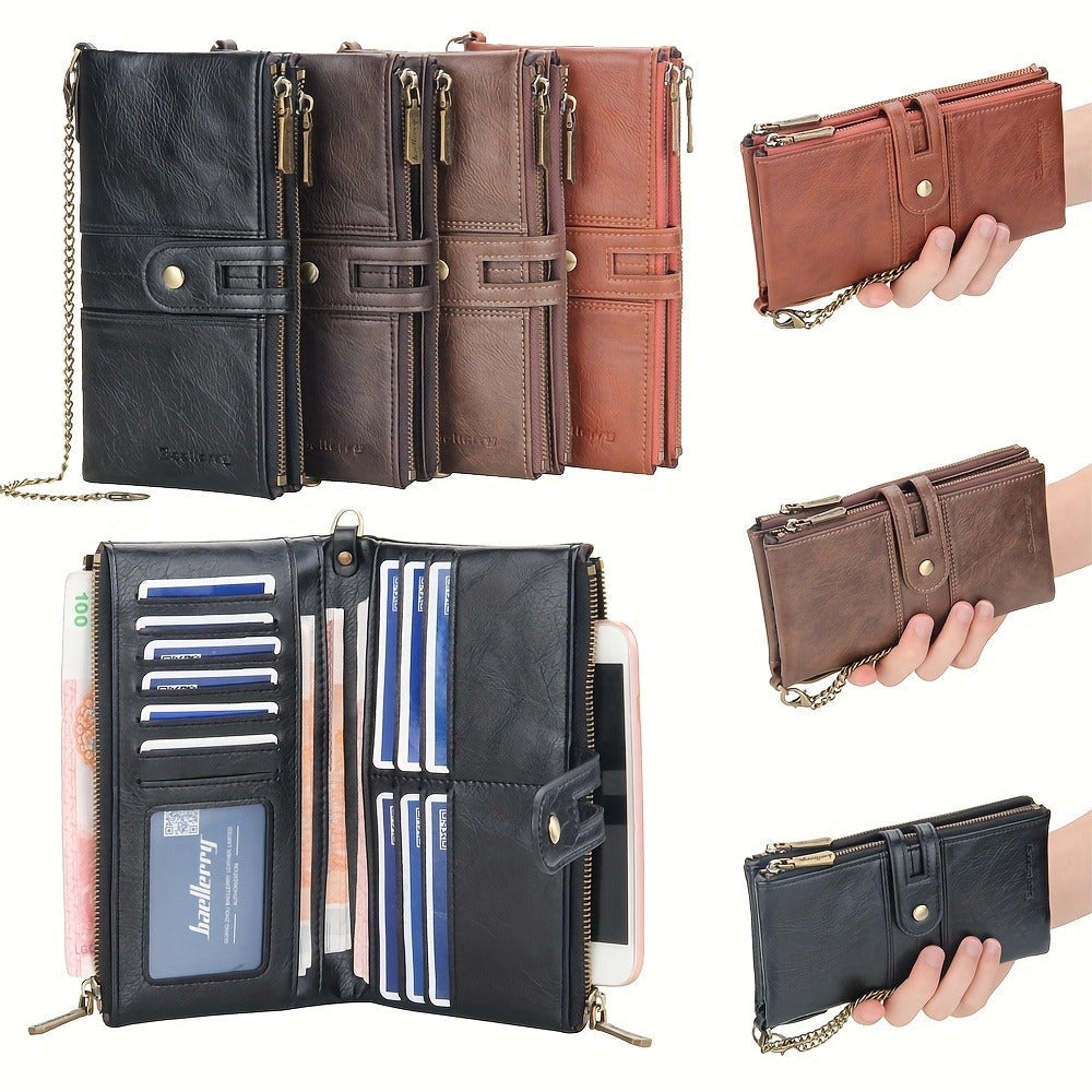 Men's Wallet – 4 Colors, PU Leather, Anti-Theft – front view