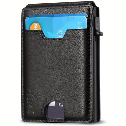 Men's Wallet – RFID Blocking, Aluminum Pop Up Card Holder – detail view 2