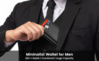 Men's Wallet – RFID Blocking, Aluminum Pop Up Card Holder – detail view 13