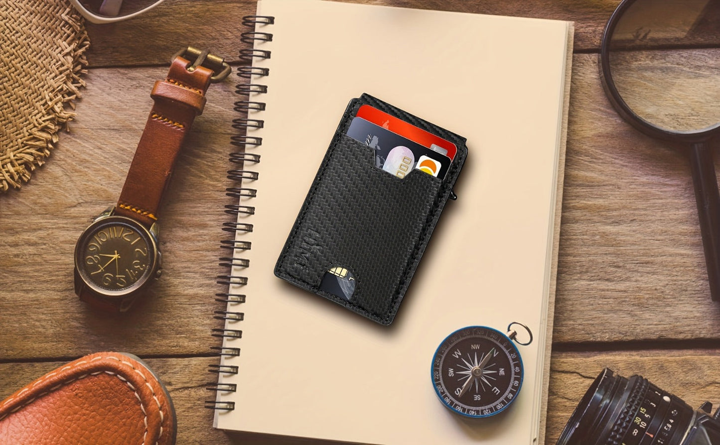 Men's Wallet – RFID Blocking, Aluminum Pop Up Card Holder – detail view 17