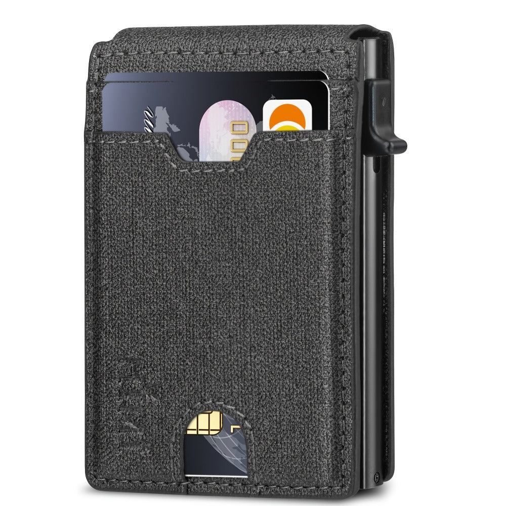 Men's Wallet – RFID Blocking, Aluminum Pop Up Card Holder – detail view 7