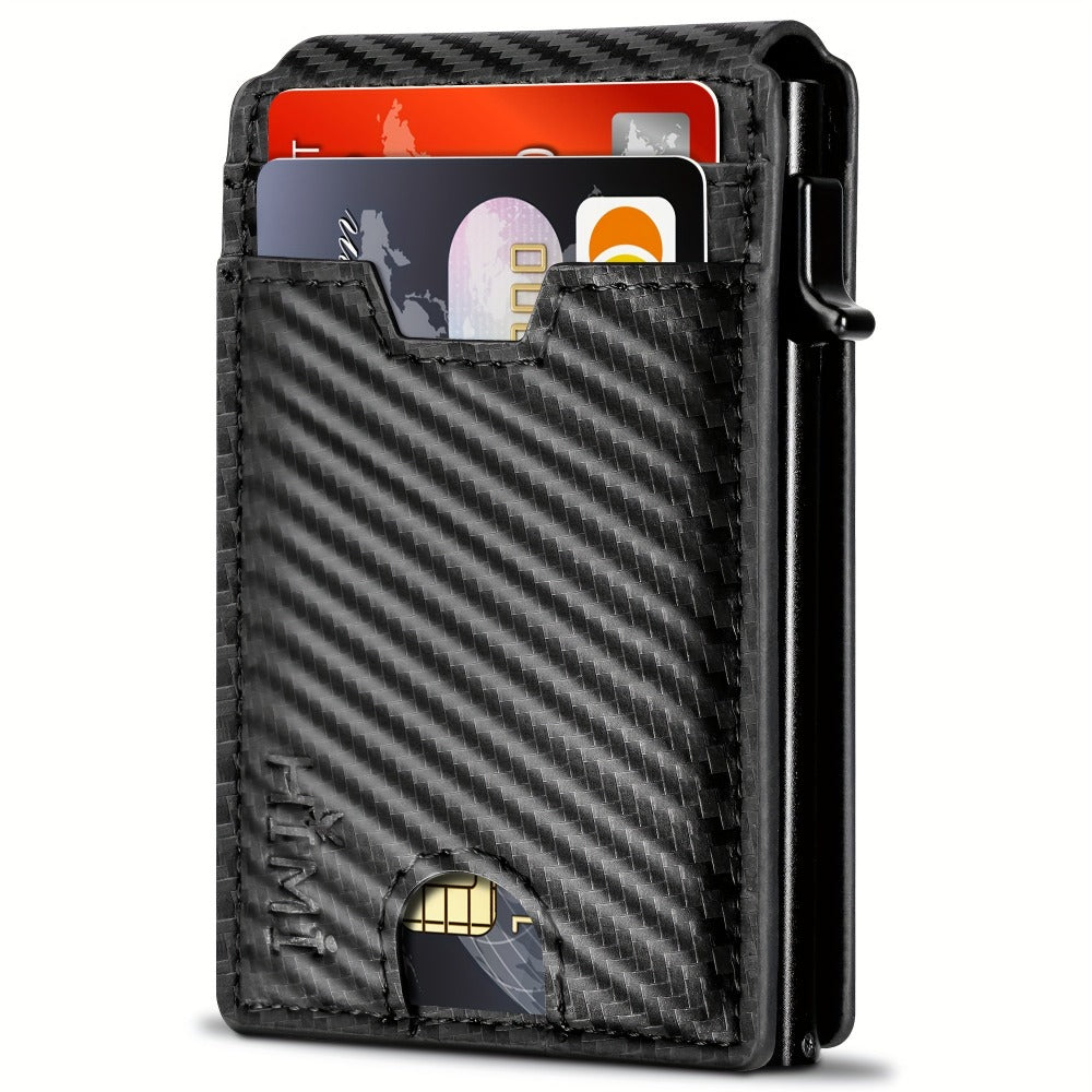 Men's Wallet – RFID Blocking, Aluminum Pop Up Card Holder – detail view 9