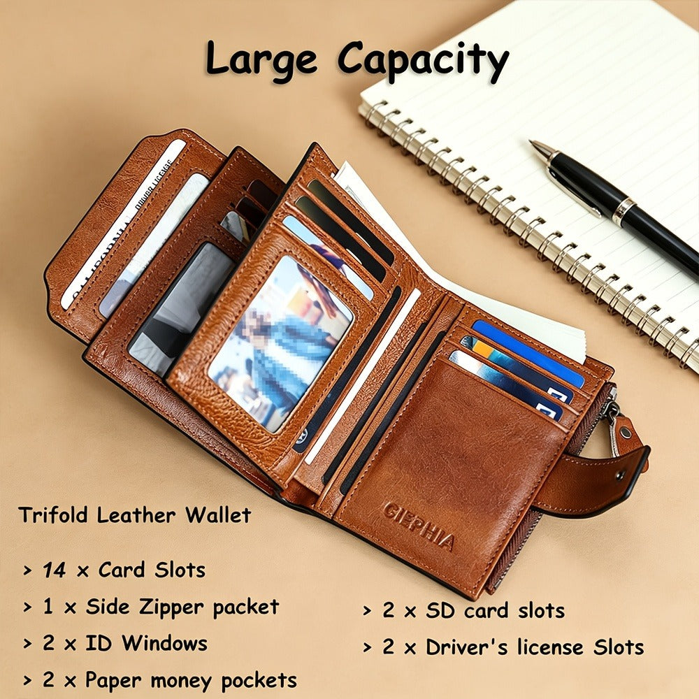 Men's Wallet – RFID Blocking, Card Slots Zipper Rfid Blocking – detail view 13