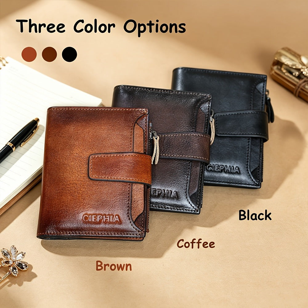 Men's Wallet – RFID Blocking, Card Slots Zipper Rfid Blocking – alternate view