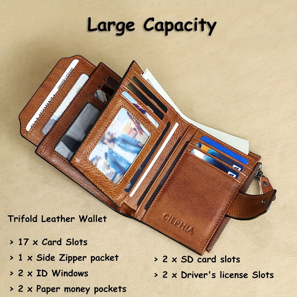 Men's Wallet – RFID Blocking, Card Slots Zipper Rfid Blocking – detail view 22