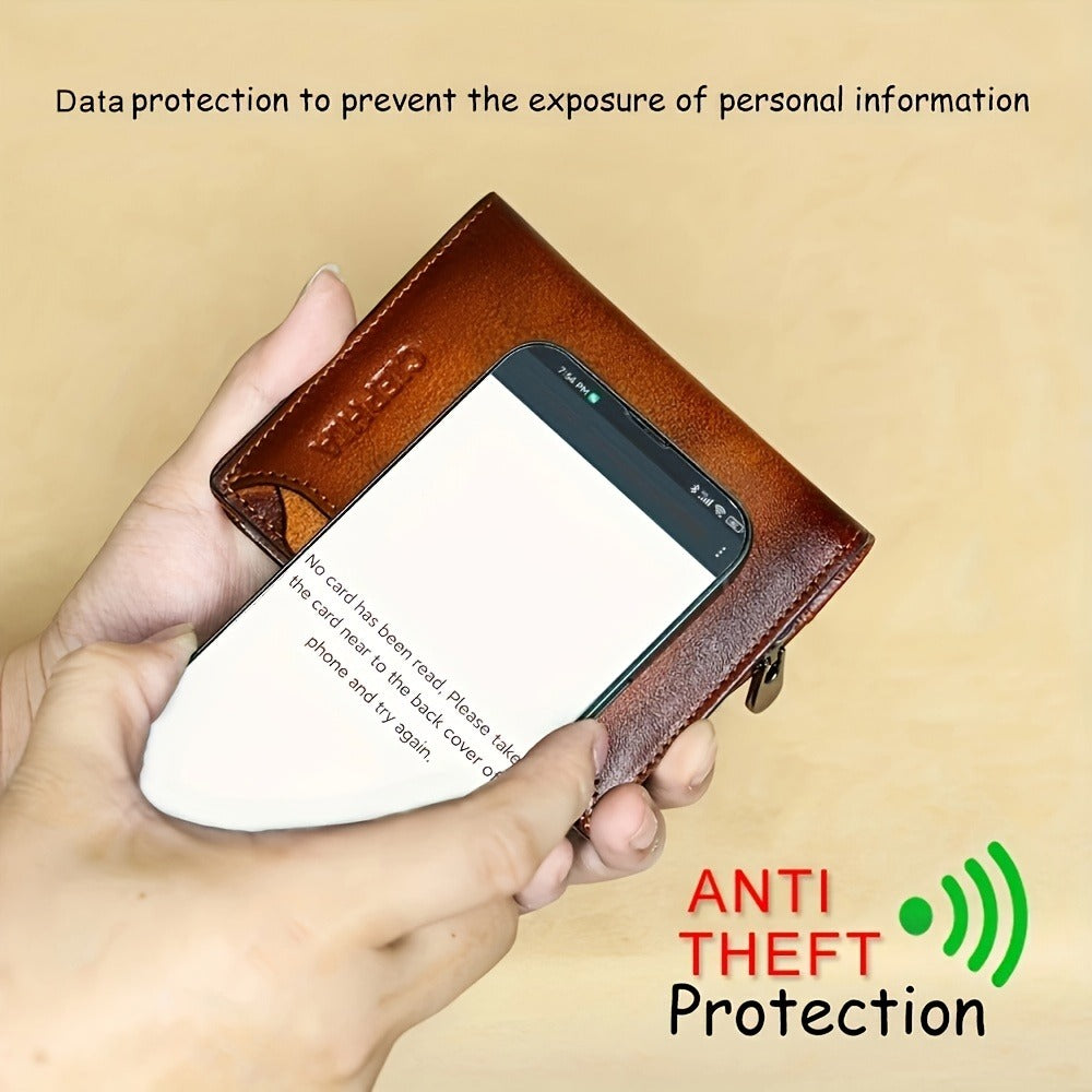 Men's Wallet – RFID Blocking, Card Slots Zipper Rfid Blocking – detail view 5