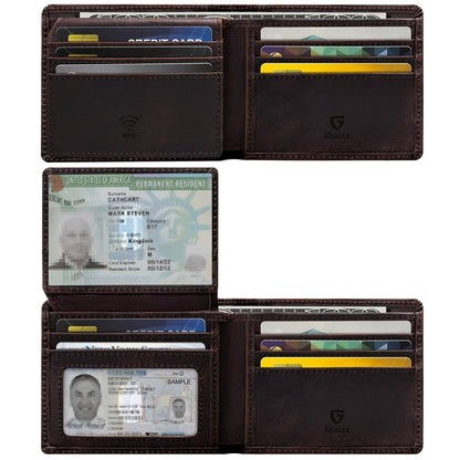 Men's Wallet – RFID Blocking, Dual Cash Section Leather Rfid – alternate view