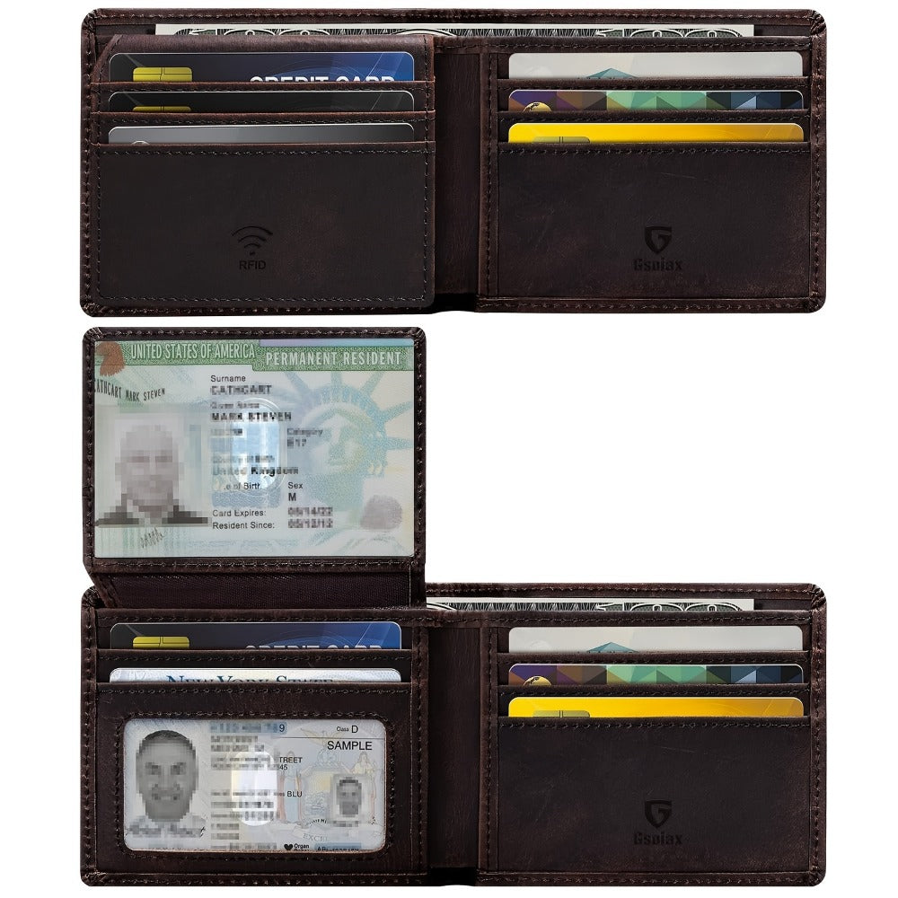 Men's Wallet – RFID Blocking, Dual Cash Section Leather Rfid – detail view 9
