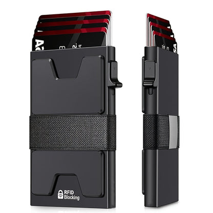 Men's Wallet – RFID Blocking, Expandable – front view - product view 11