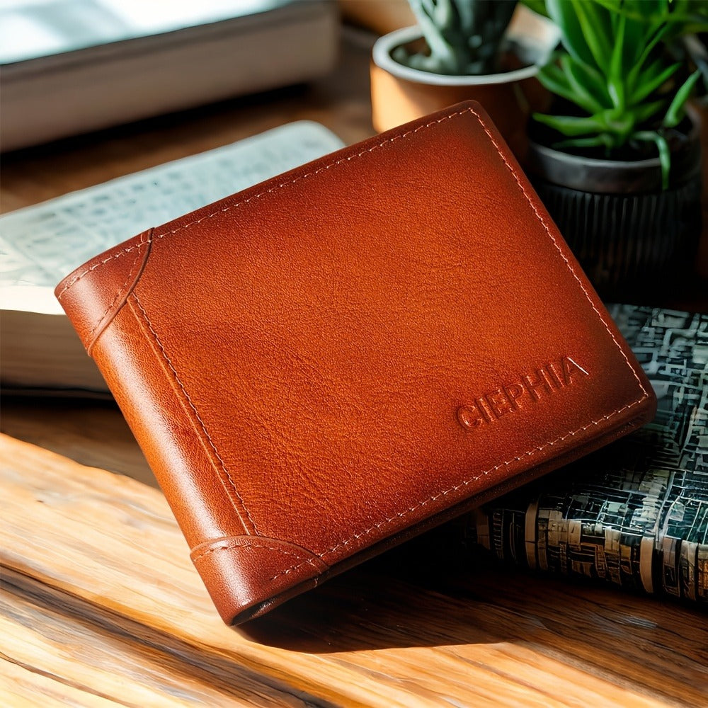 Men's Wallet – RFID Blocking, Full Grain Leather Trifold Rfid – detail view 11
