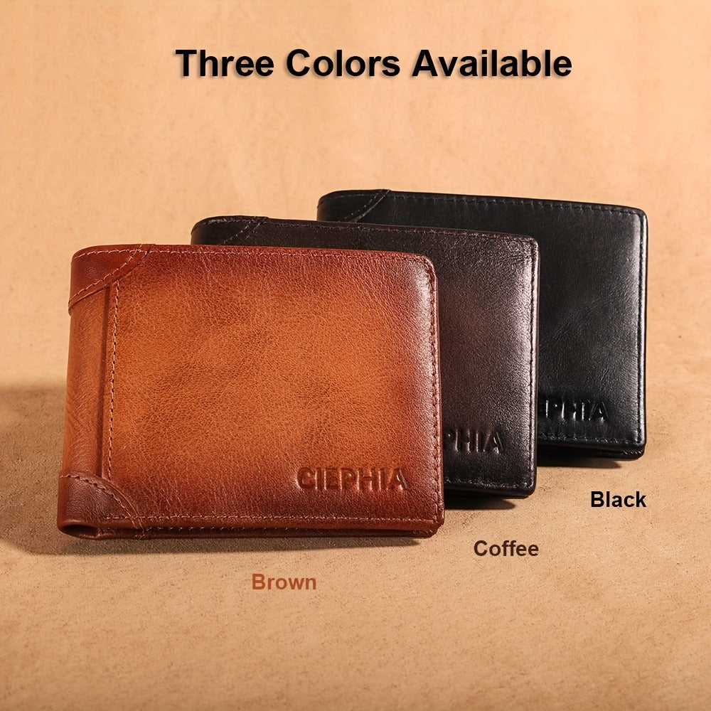 Men's Wallet – RFID Blocking, Full Grain Leather Trifold Rfid – detail view 14