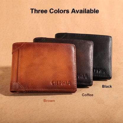 Men's Wallet – RFID Blocking, Full Grain Leather Trifold Rfid – detail view 14