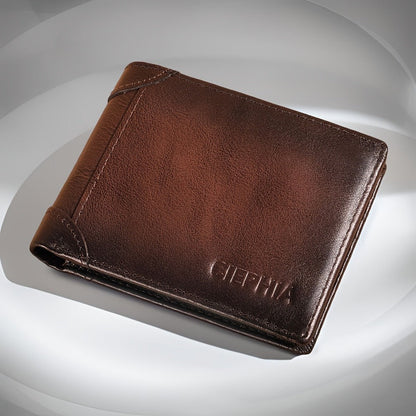 Men's Wallet – RFID Blocking, Full Grain Leather Trifold Rfid – detail view 4