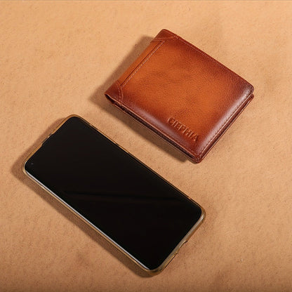 Men's Wallet – RFID Blocking, Full Grain Leather Trifold Rfid – detail view 9