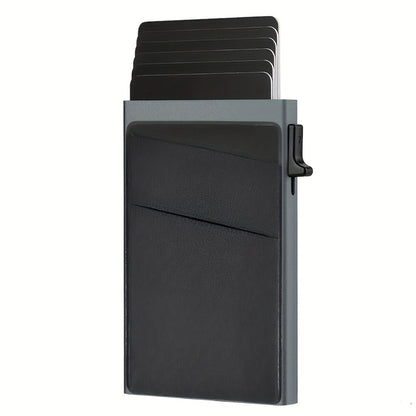 Men's Wallet – RFID Blocking, Metal Pop Up Card Case – detail view 7