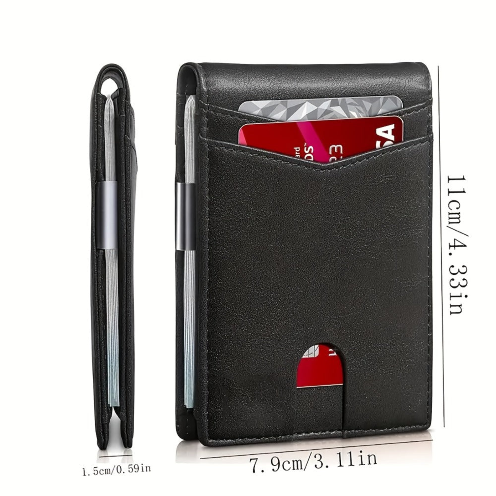 Men's Wallet – RFID Blocking, Microfiber Ultra Thin Rfid Blocking – alternate view