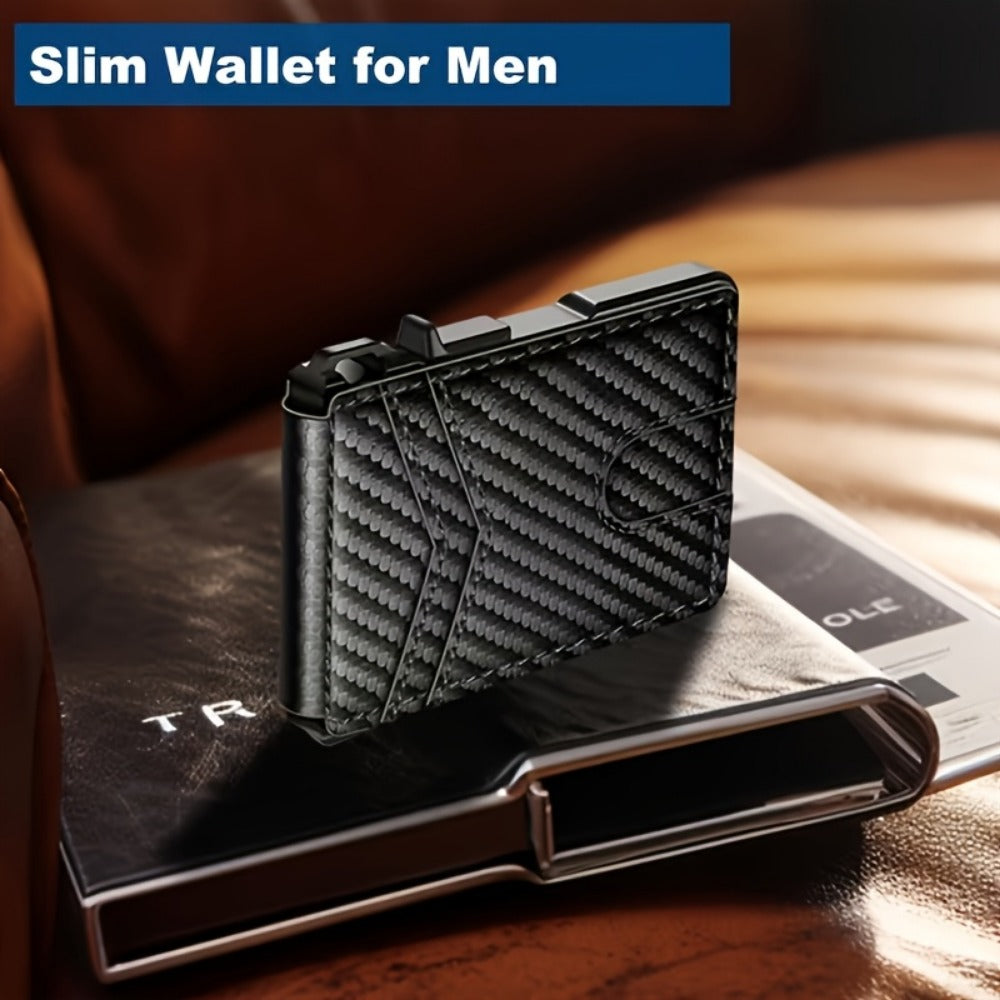 Men's Wallet – RFID Blocking, Money Clip Id Window Metal – detail view 4
