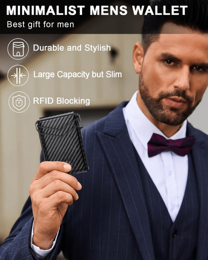 Men's Wallet – RFID Blocking, Money Clip Id Window Metal – detail view 9