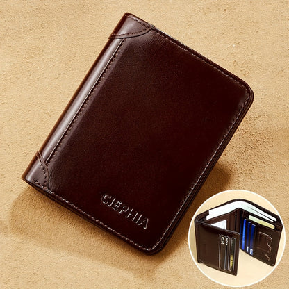 Men's Wallet – RFID Blocking, Oil Wax Cowhide Rfid Blocking – detail view 4