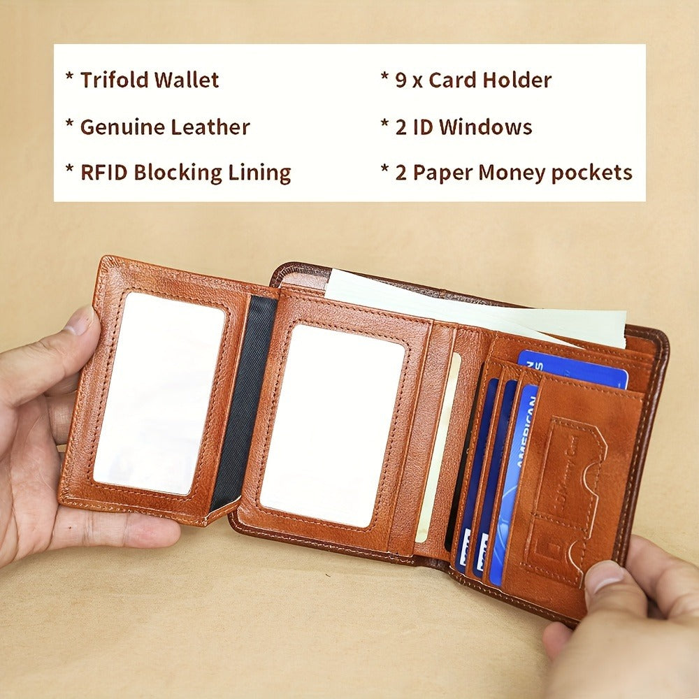 Men's Wallet – RFID Blocking, Oil Wax Cowhide Rfid Blocking – detail view 22
