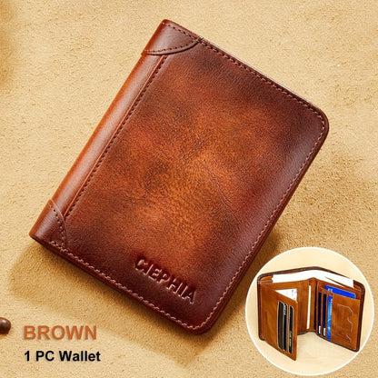 Men's Wallet – RFID Blocking, Oil Wax Cowhide Rfid Blocking – detail view 23