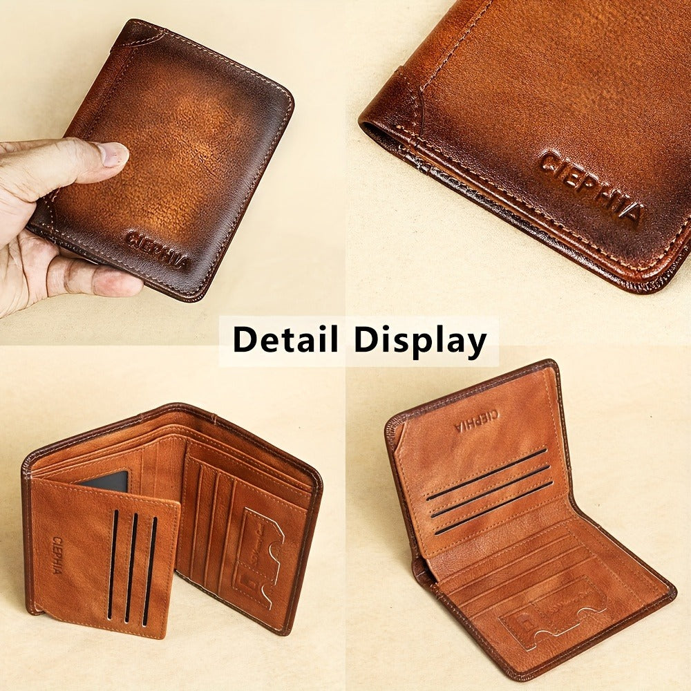 Men's Wallet – RFID Blocking, Oil Wax Cowhide Rfid Blocking – detail view 24