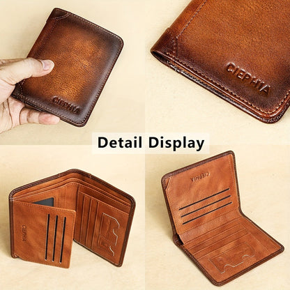 Men's Wallet – RFID Blocking, Oil Wax Cowhide Rfid Blocking – detail view 24