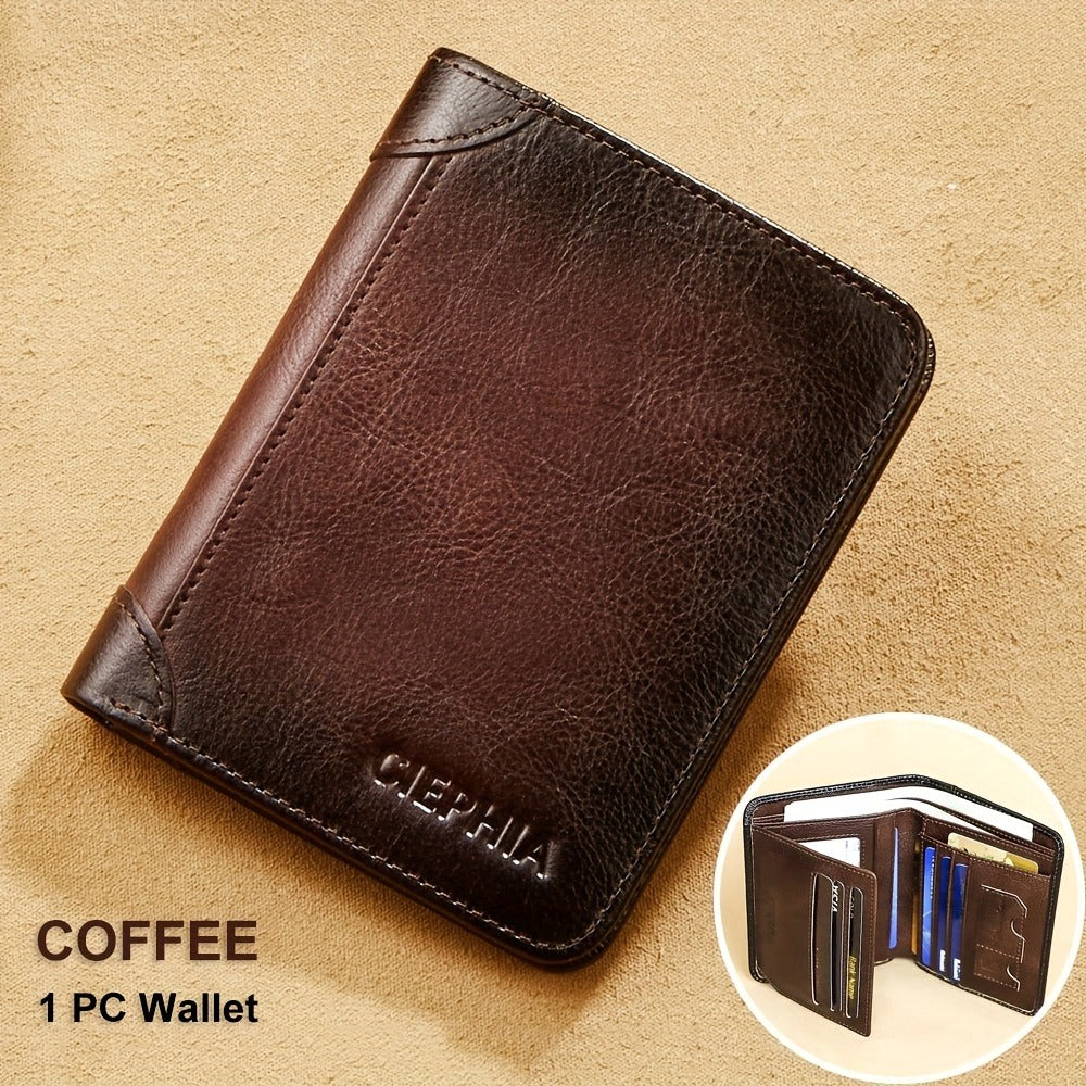 Men's Wallet – RFID Blocking, Oil Wax Cowhide Rfid Blocking – detail view 26