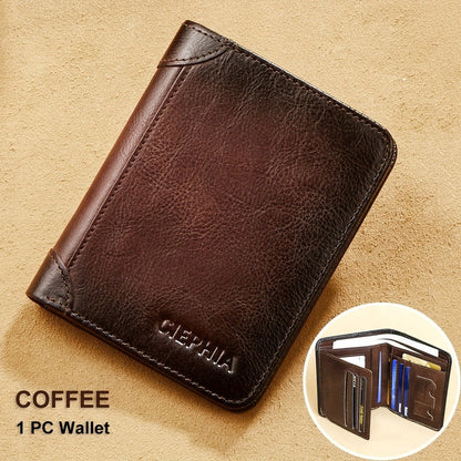 Men's Wallet – RFID Blocking, Oil Wax Cowhide Rfid Blocking – detail view 26