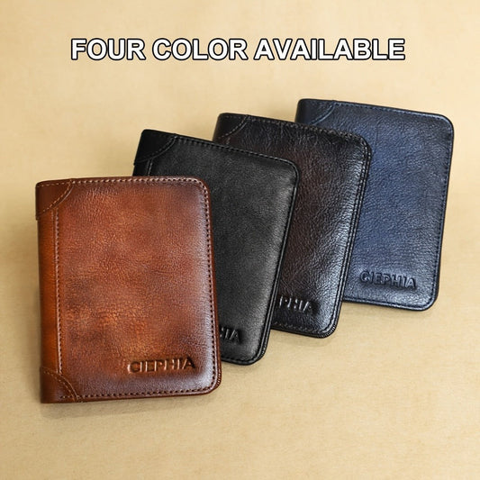 Men's Wallet – RFID Blocking, Oil Wax Cowhide Rfid Blocking – detail view 10