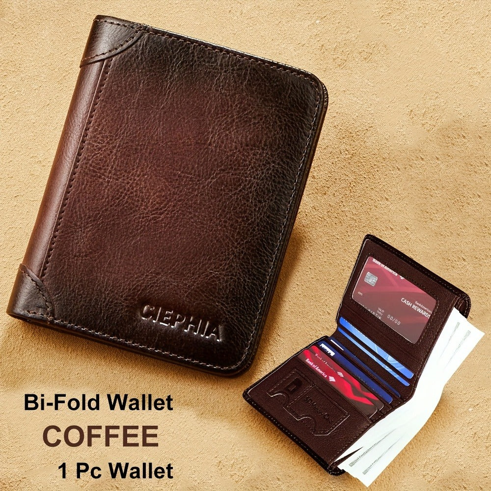 Men's Wallet – RFID Blocking, Oil Wax Cowhide Rfid Blocking – detail view 31