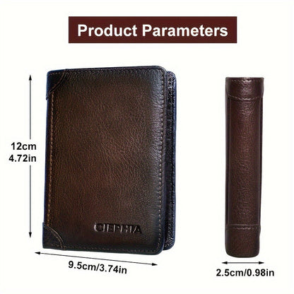Men's Wallet – RFID Blocking, Oil Wax Cowhide Rfid Blocking – detail view 12